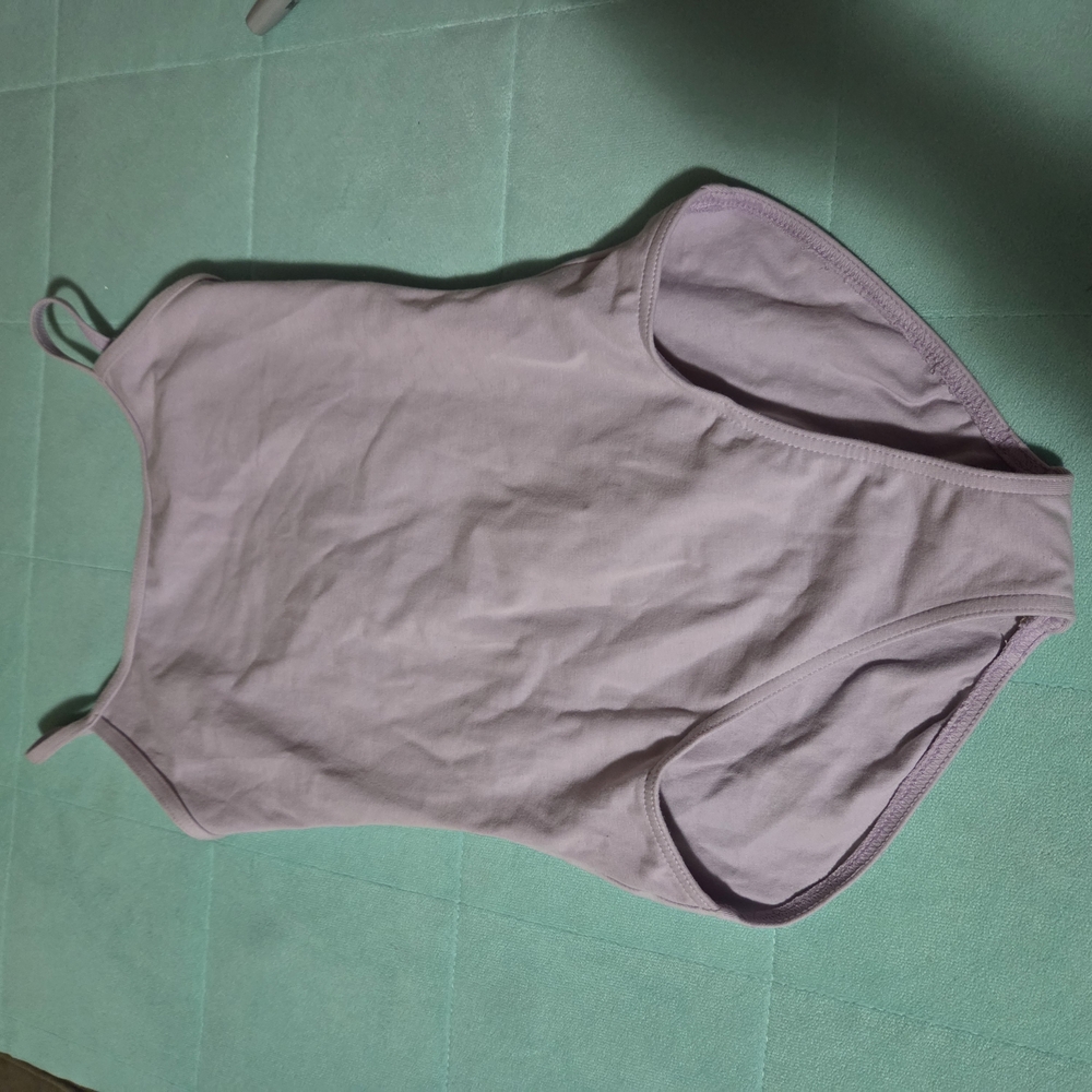 Capezio Lavender Sleeveless Child Large Leotard Adjustable Straps Nwot